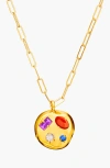 Birthdate Co. The February Birthdate Gold Pendant In February 24th - Gold