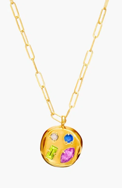 Birthdate Co. The February Birthdate Gold Pendant In February 27th - Gold