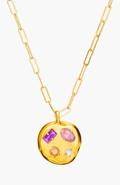 Birthdate Co. The February Birthdate Gold Pendant In February 4th - Gold