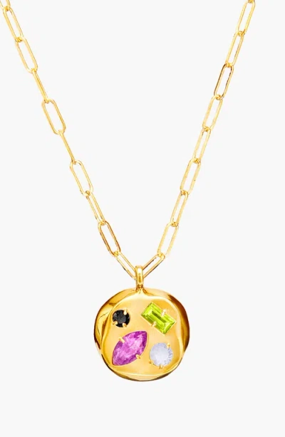 Birthdate Co. The February Birthdate Gold Pendant In February 5th - Gold