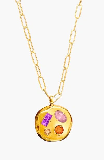 Birthdate Co. The February Birthdate Gold Pendant In February 6th - Gold