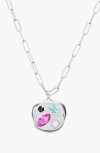 Birthdate Co. The February Birthdate Silver Pendant In February 15th - Silver