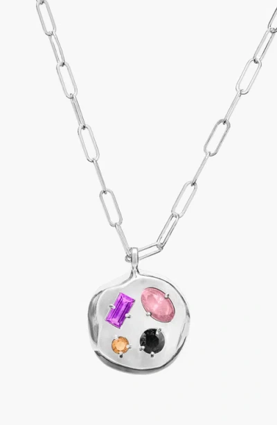 Birthdate Co. The February Birthdate Silver Pendant In February 1st - Silver