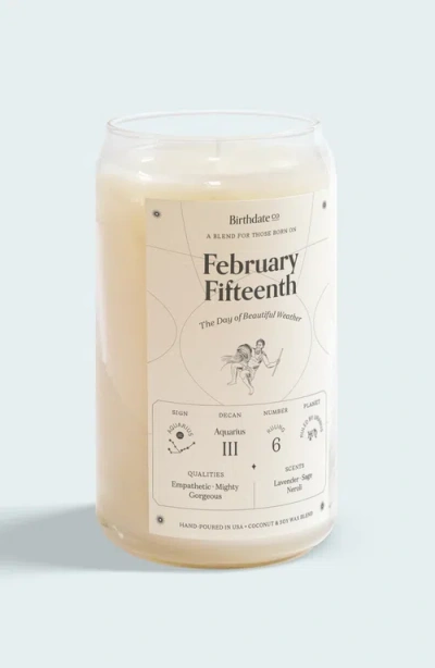 Birthdate Co. The February Birthday Candle In February 15th