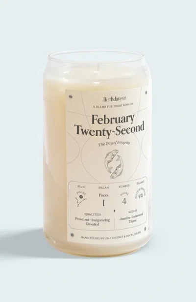 Birthdate Co. The February Birthday Candle In February 22nd