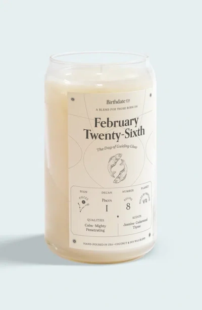 Birthdate Co. The February Birthday Candle In February 26th