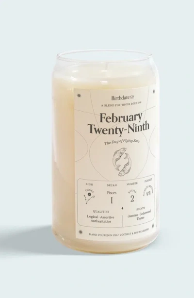 Birthdate Co. The February Birthday Candle In February 29th