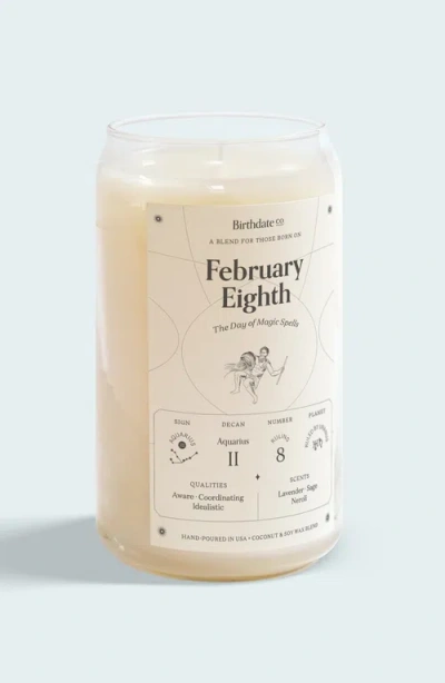 Birthdate Co. The February Birthday Candle In February 8th