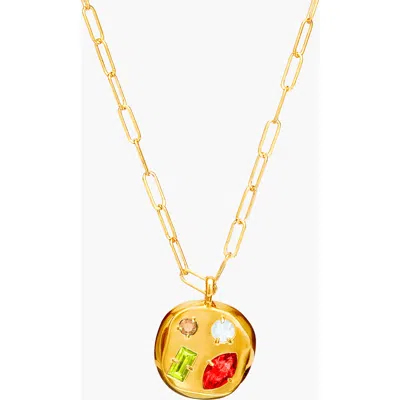Birthdate Co. The January Birthdate Gold Pendant In January 12th - Gold