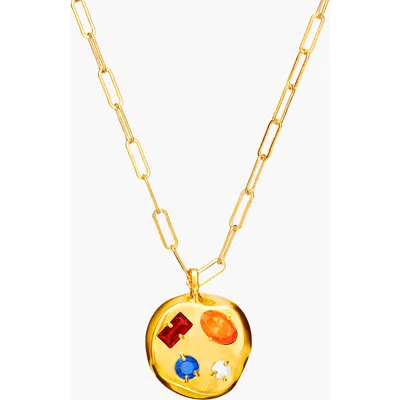 Birthdate Co. The January Birthdate Gold Pendant In January 14th - Gold
