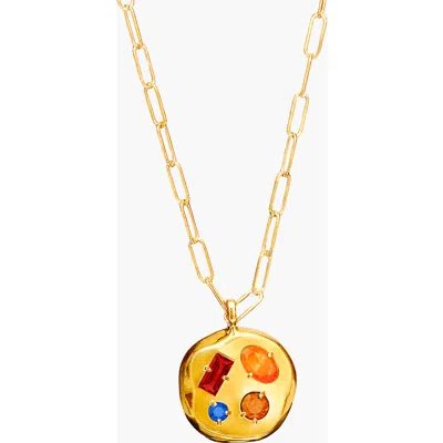 Birthdate Co. The January Birthdate Gold Pendant In January 16th - Gold