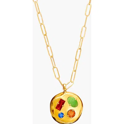 Birthdate Co. The January Birthdate Gold Pendant In January 6th - Gold