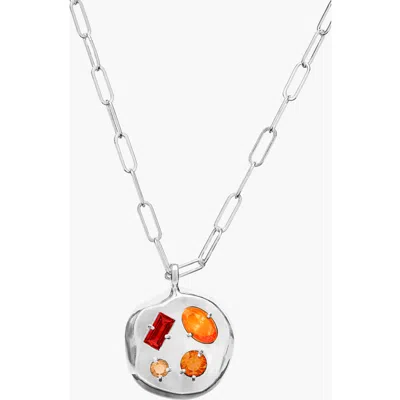 Birthdate Co. The January Birthdate Silver Pendant In January 21st - Silver