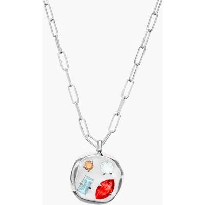 Birthdate Co. The January Birthdate Silver Pendant In January 22nd - Silver