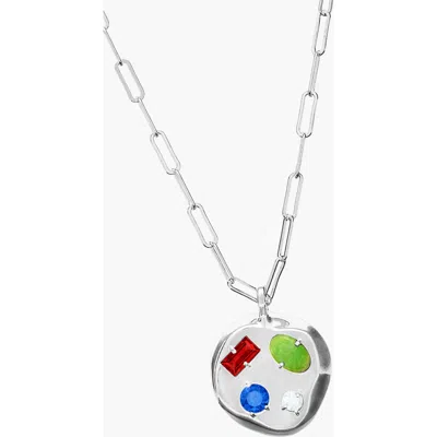 Birthdate Co. The January Birthdate Silver Pendant In January 4th - Silver