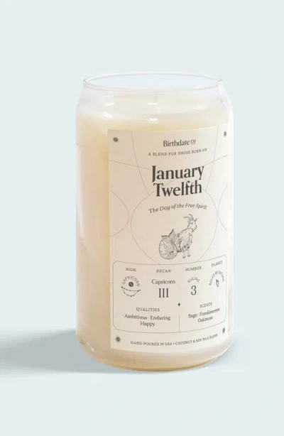 Birthdate Co. The January Birthday Candle In January 12th