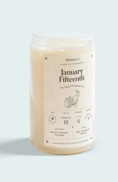 Birthdate Co. The January Birthday Candle In January 15th
