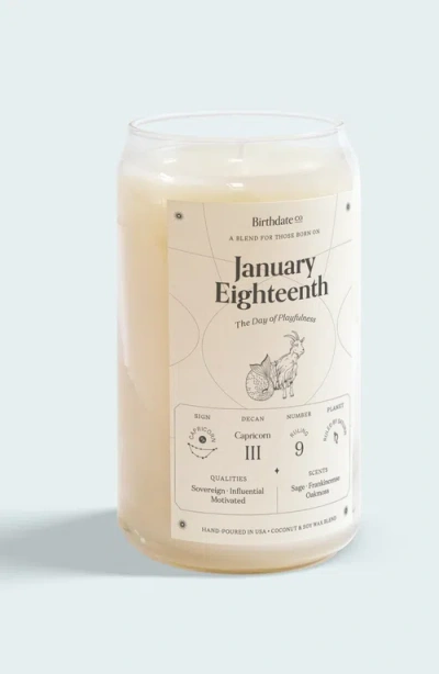 Birthdate Co. The January Birthday Candle In January 18th