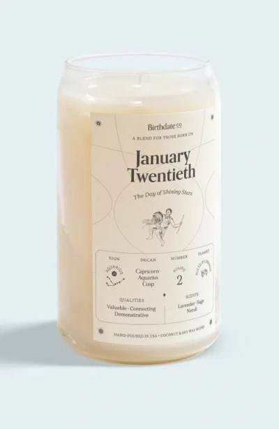 Birthdate Co. The January Birthday Candle In January 20th
