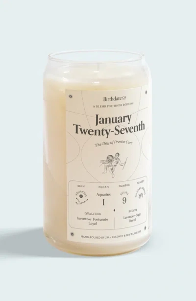 Birthdate Co. The January Birthday Candle In January 27th