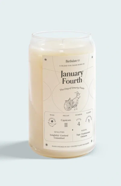 Birthdate Co. The January Birthday Candle In January 4th