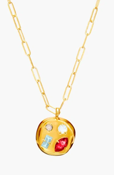 Birthdate Co. The July Birthdate Pendant In July 17th - Gold