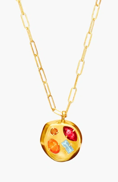 Birthdate Co. The July Birthdate Pendant In July 23rd - Gold