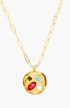 Birthdate Co. The July Birthdate Pendant In July 30th - Gold