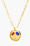 Birthdate Co. The July Birthdate Pendant In July 4th - Gold