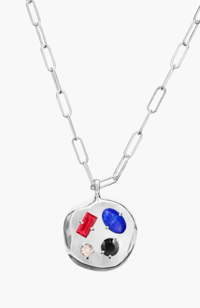 Birthdate Co. The July Birthdate Silver Pendant In July 1st - Silver