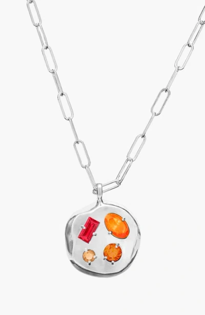 Birthdate Co. The July Birthdate Silver Pendant In July 21st - Silver