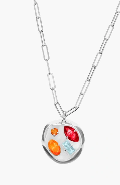 Birthdate Co. The July Birthdate Silver Pendant In July 23rd - Silver