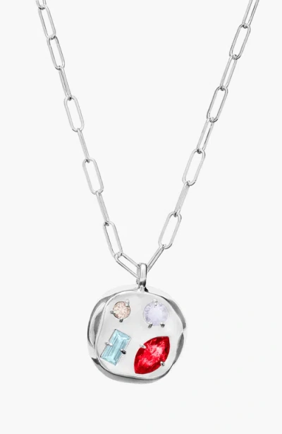 Birthdate Co. The July Birthdate Silver Pendant In July 7th - Silver