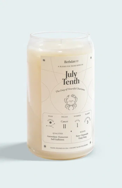 Birthdate Co. The July Birthday Candle In July 10th