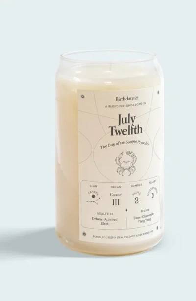 Birthdate Co. The July Birthday Candle In July 12th