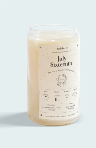 Birthdate Co. The July Birthday Candle In July 16th