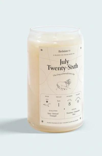 Birthdate Co. The July Birthday Candle In July 26th