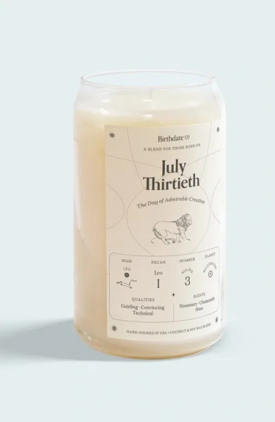 Birthdate Co. The July Birthday Candle In July 30th