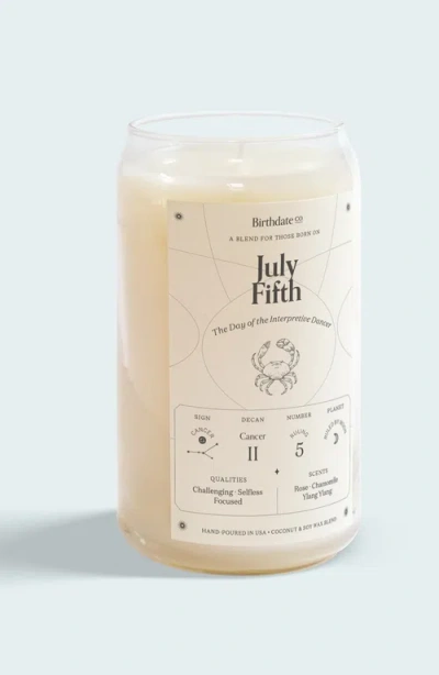 Birthdate Co. The July Birthday Candle In July 5th