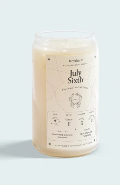 Birthdate Co. The July Birthday Candle In July 6th