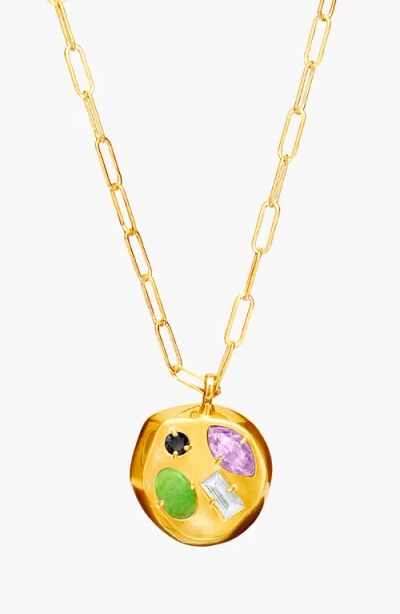Birthdate Co. The June Birthdate Gold Pendant In June 13th - Gold
