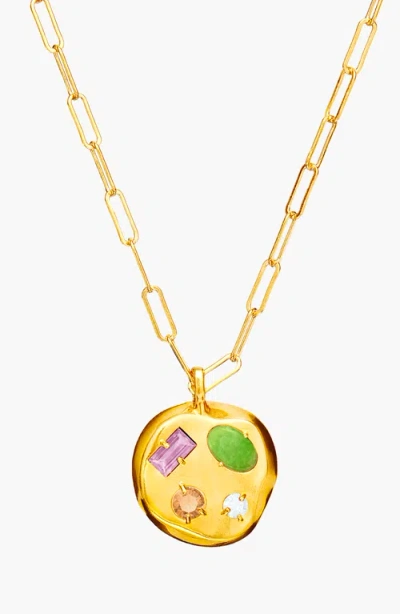Birthdate Co. The June Birthdate Gold Pendant In June 19th - Gold
