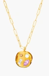 Birthdate Co. The June Birthdate Gold Pendant In June 22nd - Gold
