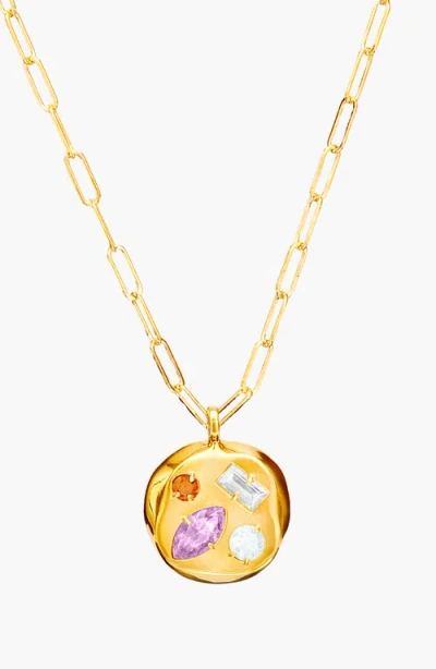 Birthdate Co. The June Birthdate Gold Pendant In June 25th - Gold