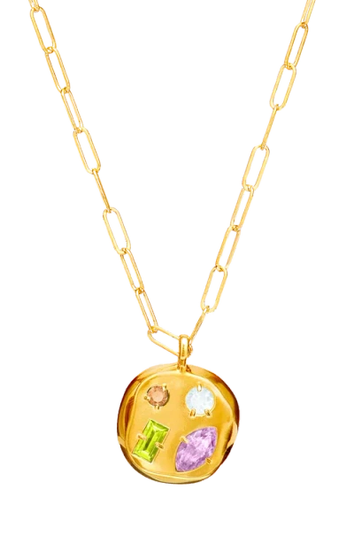 Birthdate Co. The June Birthdate Gold Pendant In June 27th - Gold