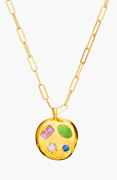 Birthdate Co. The June Birthdate Gold Pendant In June 4th - Gold