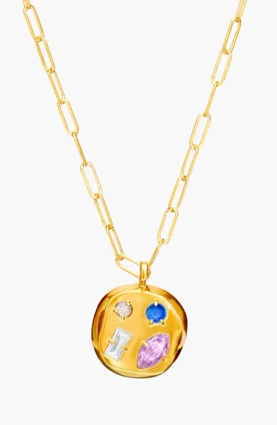 Birthdate Co. The June Birthdate Gold Pendant In June 7th - Gold