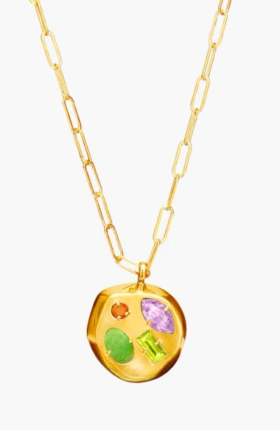 Birthdate Co. The June Birthdate Gold Pendant In June 8th - Gold