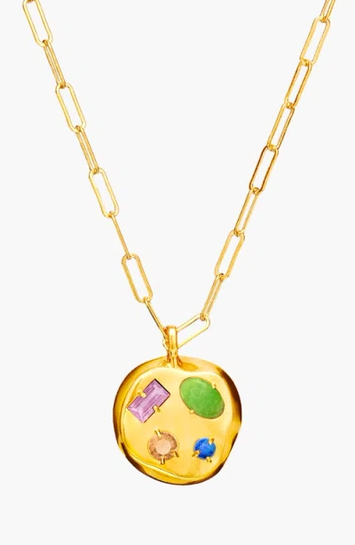 Birthdate Co. The June Birthdate Gold Pendant In June 9th - Gold