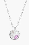 Birthdate Co. The June Birthdate Silver Pendant In June 17th - Silver